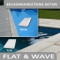 Preview: Beckenrandsteine Beton Achtformpool 525x320cm