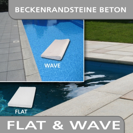 Preview: Beckenrandsteine Beton Achtformpool 470x300cm
