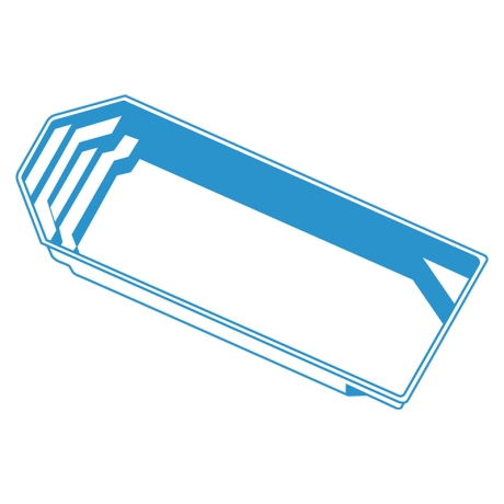 Preview: Alliance Piscines Lazuli 7 | 700x350x150 cm