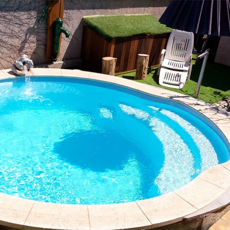 Preview: Alliance Piscines Nacre | 410x380x120 cm