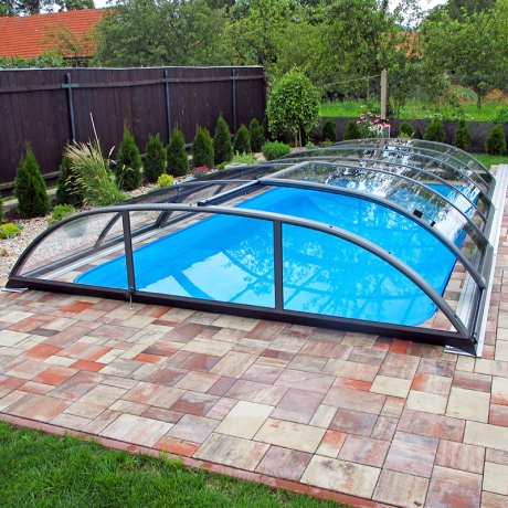 Preview: Überdachung Azure Flat Compact 762x350x80 cm