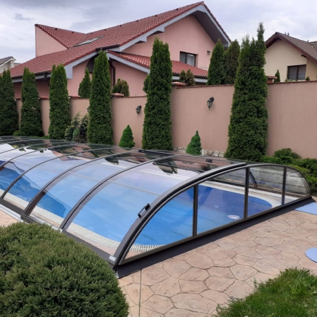 Preview: Überdachung Azure Flat Compact 762x350x80 cm