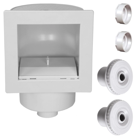Skimmer-Set IV für Einbaubecken mit 2 Einlaufdüsen