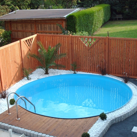 Preview: Stahlwand-Rundpool Ibiza Ø 750x150 cm