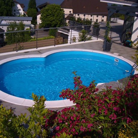 Preview: Stahlwand-Achtformpool Malta 470x300x120 cm