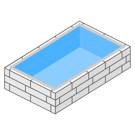 Preview: Styroporpool Madeira 500x300x125 cm