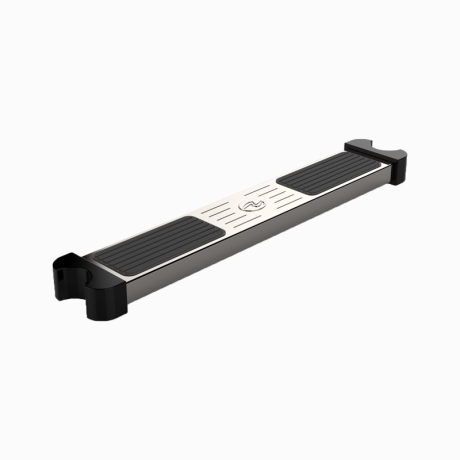 Preview: Tiefbeckenleiter De Luxe aus Edelstahl 4-stufig geteilt