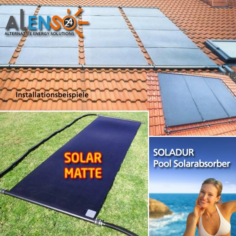 Pool Solarabsorber Solarmatte 200x120cm